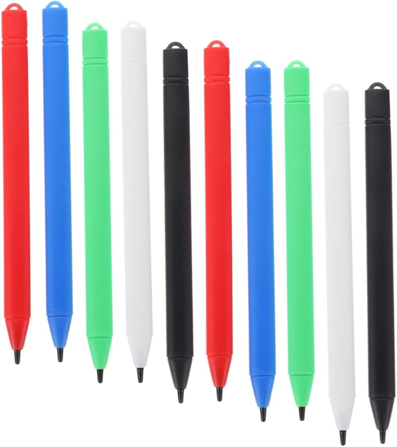 NUOBESTY 10 Pack LCD Writing Board Stylus Pens Smooth Drawing for Kids Adults Note Taking - Image 1